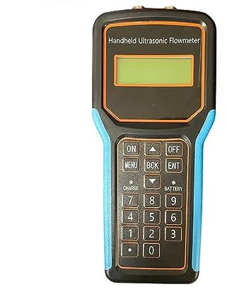 Water Flow Meter, Portable Ultrasonic Flowmeter, High Temperature External Clip Paste Liquid Flow Meter With Clamp On Sensor for Garden or Home(L probe DN300-6000)