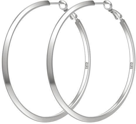 MOROTOLE Creolen aus Sterlingsilber für Damen Silberne Creolen für Damen