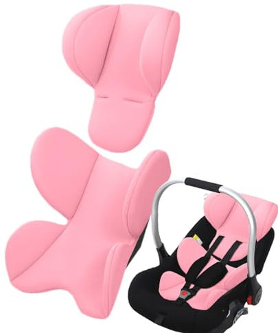 Amesor Baby Neugeboren Autositz Kissen, Extra Weiches Autositz-Einsatzkissen, Kopf Und Körperstütze Für Babyautositze, Kopf-Nacken-Sitzpolster Für Kinder, Für Kinderwagen-Baby-Hochstuhl-Stubenwagen