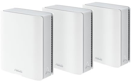 ASUS ZenWiFi BT6 Tri-Band WiFi 7 Mesh, 9.4 Gbps, 7600 square feet (3 units), 2.5G WAN port, security and parental control included, Smart Home Master SSID, 4G and 5G Mobile Tethering- BT6