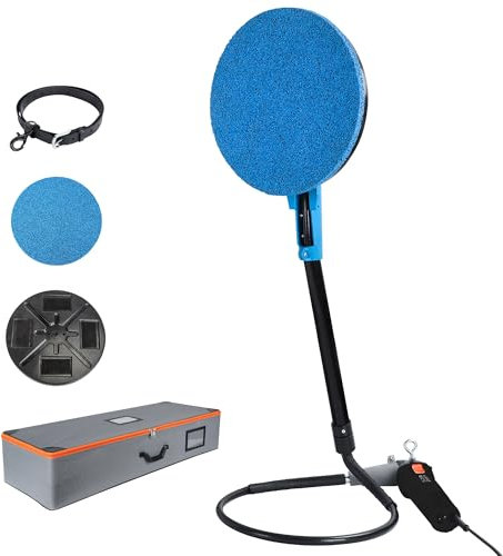 MINOVA Ponceuse KD-5330E 230 V/50 Hz, 1300 W, avec 1 sac en tissu, 1 plaque de fond et disque éponge Ø 350 mm, 1 boîte en plastique