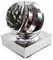 ALLINOX Comignolo Girevole Base Quada Terminale Eolico Acciaio INOX 304 Per Camino (40x40)