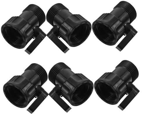 YARNOW Gartenschlauch-absperrventil 6 Anschlüsse Kunststoff-schlauchadapter Zur Wasserregulierung
