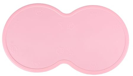 HAPINARY Silicone Pet Mat Für Hunde Und Katzen rutschfeste Wasserfeste Und Hitzebeständige Futtermatte Zartem Rosa Für Futter Und Wassernäpfe Leicht Zu Reinigen