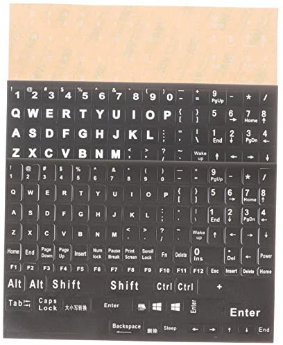 jojofuny 3sheets Keyboard Gaming Stickers Keyboard Letter Stickers Gaming White