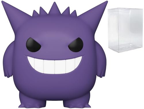 POP Games: Pokémon – Gengar (Ectoplasma) Funko Vinyl-Figur (zusammen mit kompatibler Box-Schutzhülle), mehrfarbig, 9,5 cm