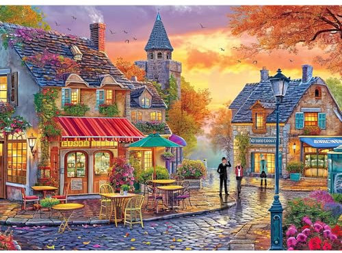 HUADADA Puzzle 1000 Teile,Puzzle Erwachsene,Neonstraße Klassische Puzzles,Puzzlespiele für Die Ganze Familie,1000 Puzzle Geschenke für Frauen und Männer