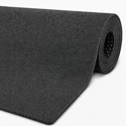 Internethandel Pfordt Kunstrasen Premium Dream Anthrazit 200x400 cm | Velours-Struktur mit angenehmem Laufgefühl und Noppen-Rückseite für den Wasserablauf, ca. 6 mm Gesamthöhe