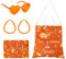 XIAZHDZ Aperol Tasche Set – Aperol Geschenkset Damen Aperol Spritz Jutebeutel XXL Inklusive Herzbrille Umhängetasche Karte Lustige Strandtasche für Damen