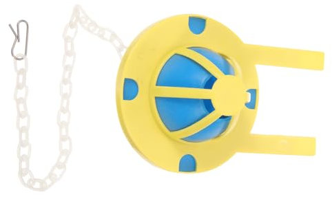 HOMSFOU Universal Toilet Flush Flapper Chain Toilet Tank Flapper Replacement Valve Compatible Standard Cisterns