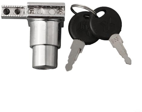 Terrarien-Schiebetürschloss-Set mit Schlüssel, rostfreie Zinklegierung, geeignet für Vitrinen und Gehäuse (1 Stück)