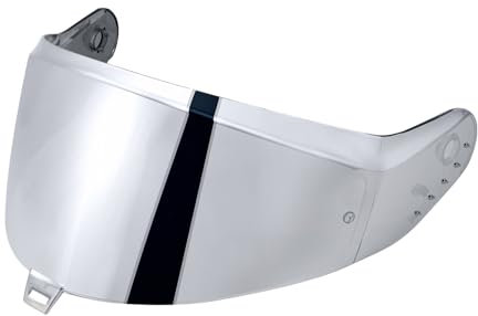 Visiera Casco Moto per Shark SKWAL i3/RIDILL 2/ D-SKWAL 3,Sostituzione della Visiera della Lente del Casco del Parabrezza del Motociclo,Lente Per Visiera Per Casco (Cromo Argento)