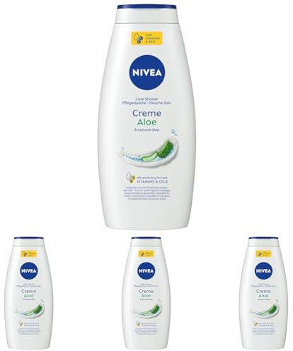Nivea Bagnodoccia Creme Aloe, 750 ml (Confezione da 4)