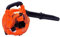 Tragbare Benzinmotor-Zweitakt-Schneefräse, EB260 Baustelle, die Staub bläst, landwirtschaftliche Haushaltsfeuerlöschung(Orange)