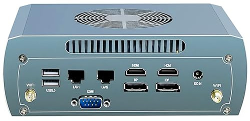 HAICOTECH Mini PC, Ryzen 5 7640HS(6C/12T, up to 5.0 GHz), 16GB DDR5 RAM 512GB SSD Desktop Computer, Dual 2.5G LAN Firewall PC Gaming Computer Support 8K Quad-Display WiFi6