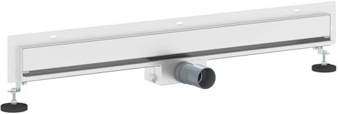 vidaXL Wandmontierter Duschablauf Silber 80 cm Edelstahl 304, Badezimmer, rechteckig, modern, Wandmontage, elegantes Design, effiziente Organisation, platzsparende Lösungen, vielseitige Lagerung