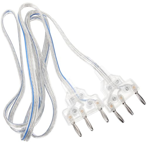 SWETRACE Transparentes Degen Körperkabel mit Hochleitfähiger Anschlussleitung Standard DREI Stecker System für Fechttraining und Turniere