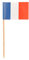 PAPSTAR 16637 500 Deko-Picker 8 cm Flaggen Frankreich