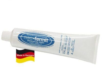 Schläfer 1858 | Hydraulische Paste Hydraulischer Dichtstoff Neo Fermit Gewindedichter für hydraulische Hanfgas- und Wasserarmaturen Gewinde Wasserhähne, Ventile, Rohre, 90gr Rohr