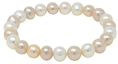 Armband aus Perlen multicolor weiß rosa lila Perlenarmband Armschmuck Damen