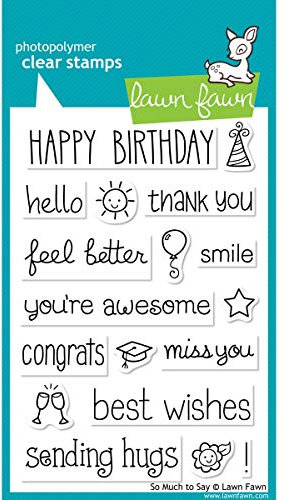 Lawn Fawn Clear Stamps-So Much To Say by Lawn Fawn