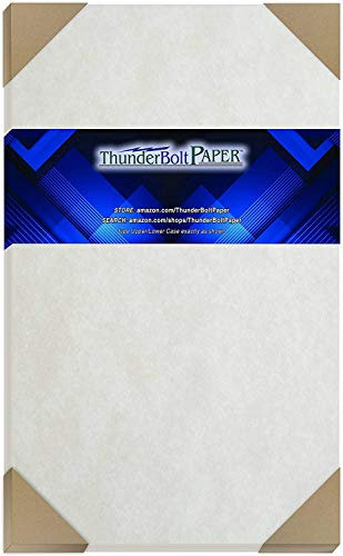 50 Grau Bezug Pergament 32,5 KG GEWICHT Papier 21,6 x 35,6 cm Karton farbigen Blatt gesetzlichen Größe – bedruckbar Old Pergament Anschein