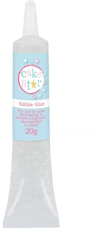 Cake Star Edible Bakers Glue - 20g Tube | For Sugarcraft, Fondant & Royal Icing, Ready-To-Use Applicator Tube, Resealable Cap