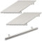 Probrico 25 Pack Brushed Nickel Stainless Steel Kitchen Cabinet T Bar Handle Furniture Drawer Pulls Cuoboard Knobs (160mm Hole centers/224mm Long)