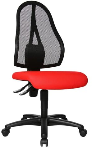 Topstar Open Point P Bürostuhl, Schreibtischstuhl, Stoff, 58 x 48 x 111 cm, rot