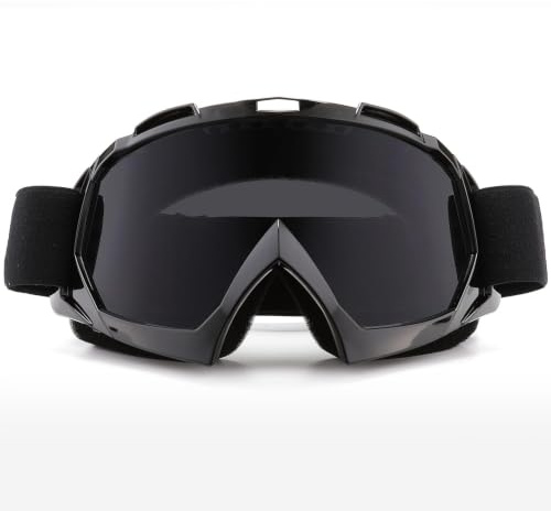 SPOSUNE Motorcycle Goggles, ATV Dirt Bike Off Road Racing MX Riding Goggle | Anti-Scratch Dustproof Bendable UV400 Eyewear Padded Soft Thick Foam,Adjustable Strap Adults' Cycling Motocross