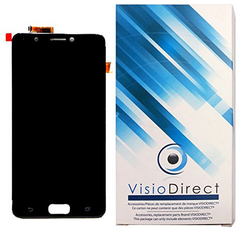 Visiodirect® Ecran Complet pour ASUS Zenfone 4 Max ZC520KL X00HD téléphone Portable Noir vitre Tactile + écran LCD