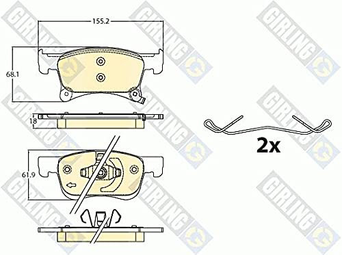 GIRLING 6120912 Brake Pads