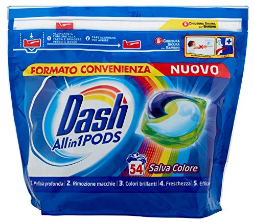 Dash All in 1 Pods pour lessive de couleur, 54 lavages