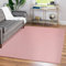 Teppium Moderner Kurzflor Teppich Wohnzimmer 160x230 cm Rosa - Waschbarer Teppich Dichtere, Flauschig, Extra Weich und Einfarbig - für Schlafzimmer, Esszimmer oder Küche
