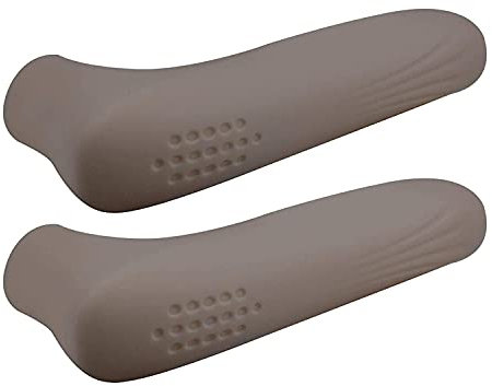 Pinsheng 2 PCS Baby Safety Equipment Door Handle Cover, Silicone Door Handle Glove Cover, Thicker Door Knob Protector, Anti-Static, Food Grade Silicone (Brown)