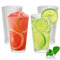 600ml Plastic Tumblers, Large Capacity Water Cups Acrylic Drinking Glasses Tumblers, 20 Oz Unbreakable Picnic Drinkware, Stackable Glassware Cocktail Glasses for Beach Party Beer, Tea, Juice, 4 Pcs