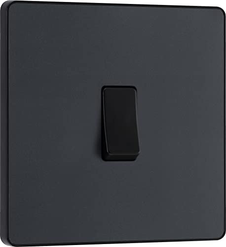BG Electrical Evolve - Interruptor de luz intermedio, 20 A, color gris mate
