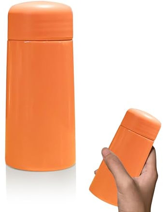 Mini Cute Water Bottle, 150ml Mini Cute Coffee Vacuum Flasks Insulated Bottle Mini Metal Water Bottles Stainless Steel Vacuum Insulated Coffee Travel Mug (Red)