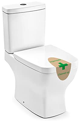 Garantiesiegel, 1000 Stück, abnehmbarer Klebstoff, Material: Couchépapier, beschichtetes Papier, Maße: 64 x 120 mm, Grün, Spanisch und Englisch, Hygiene- und Reinigungsgarantie.