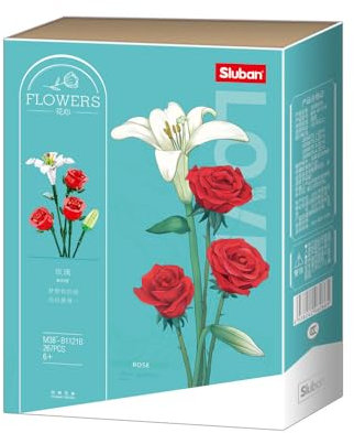 Sluban Rose M38-B1121B Mattoncini con Morsetto, Multicolore