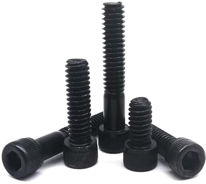 10/50 pièces UNF 0#-80 UNC 2#-56 4#-40 5# 6#-32 8#-32 10#-24 US Standard Noir Grade 12.9 Acier Hex Hexagonal Socket Head Cap Bolt Vis (Color : 1/4, Size : 50pcs UNC 4-40)