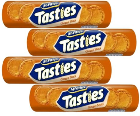 Biscuit Bundle Containing Tasties Ginger Nut 300g (4 Pack)