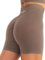 JOYSPELS Sport Shorts Damen Scrunch Butt Gym, Kurze Sporthose Damen Shorts Radlerhose High Waist Laufhose Mocha M