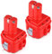 Catastro 2 pezzi 12V 3.6Ah Ni-MH Batteria ricambio per Makita 1220 Batteria PA12 1233 1234 1235 1235B 1235F 192696-2 192698-8 192698-A 193138-9 193157-5