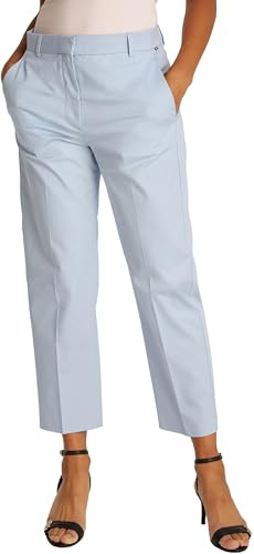 Tommy Hilfiger Damen Chino Hose Slim Fit, Blau (Breezy Blue), 40