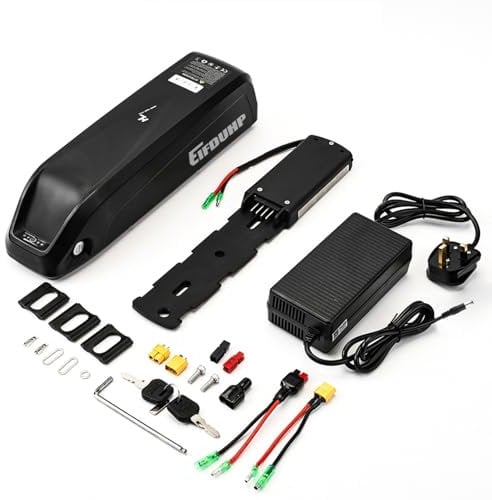 EIFDUHP 36V 48V Ebike Battery 10AH 13AH 15AH 17.5AH 20AH, Electric Bike Lithium Battery with Charger, Base & BMS for 200W 250W 350W 500W 750W 1000W 1500W Bicycle Motors