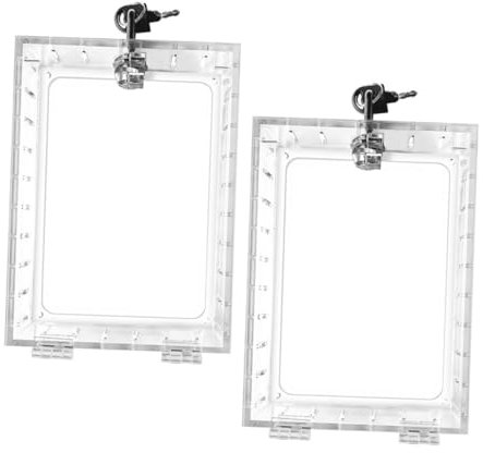 Gadpiparty 2pcs Thermostat Lock Box Wall Mount Guard Key for Thermostat Temperature Control in Home Office