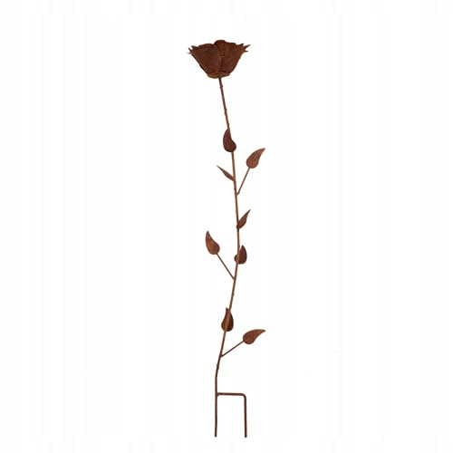 Kapaga - Gartenfiguren & Gartenstatuen 83x14,5 cm - Blume - Gartendeko Rost | - Gartenstecker Rost - Deko für Garten - Rostdeko Gartendeko für draußen - Cortenstahl - Balkon deko