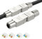 AXFEE 2 x RJ45 Stecker Werkzeuglos für Verlegekabel Cat7 Cat6A, Netzwerkstecker auf Schneidklemme, Lan Stecker für verlegekabel, LSA Vollgeschirmt 10 Gbps, für-Verlegekabel CAT7 Cat6A