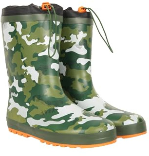 Mountain Warehouse Regenbogen Wintergummistiefel für Kinder – Fleece Gefüttert Wasserdichte Regenstiefel Entwässerungssohle – Herbst, Winter, Wandern, Outdoor